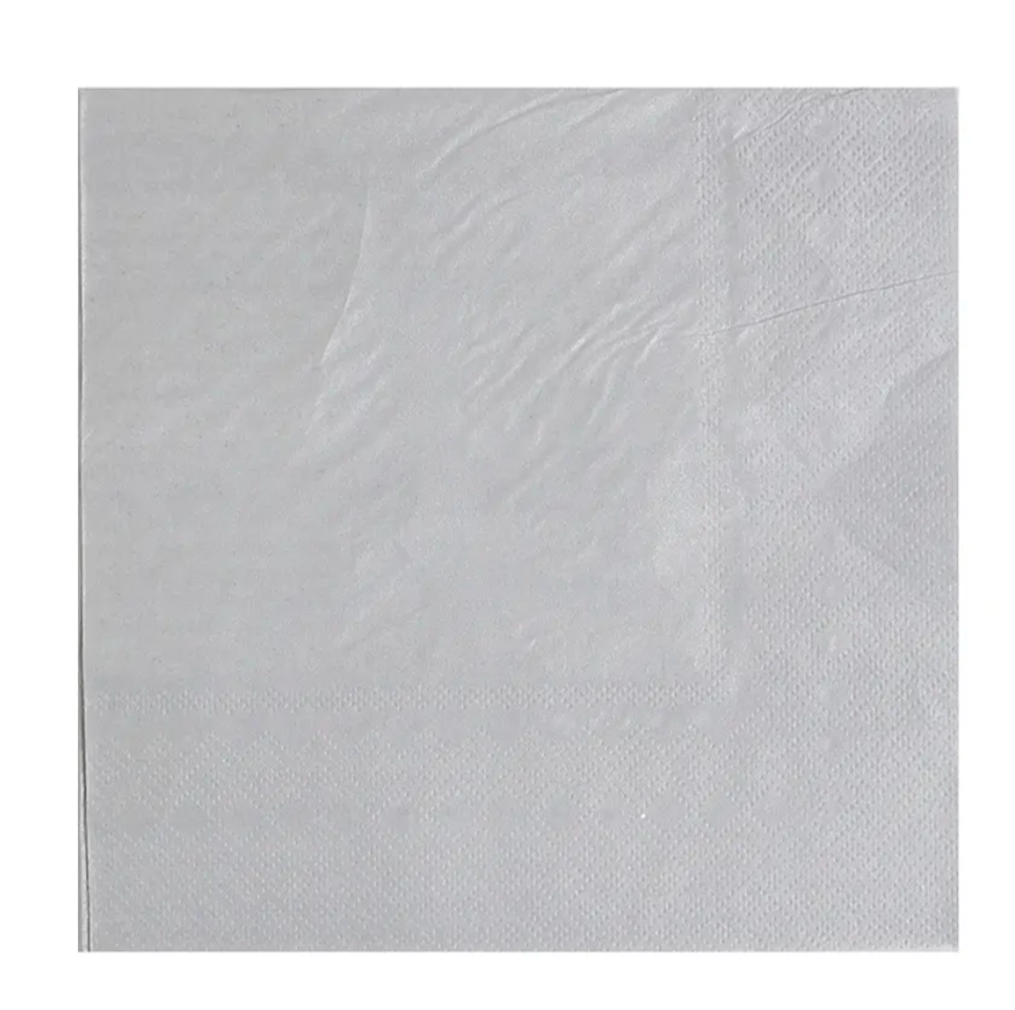 Servilletas de papel gris plata