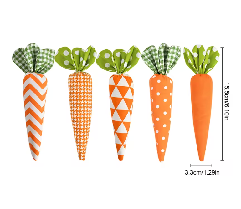 Zanahorias de tela diseños