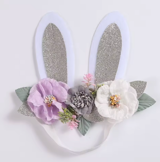 Diadema conejito lila