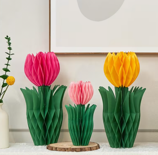 Tulipanes de papel