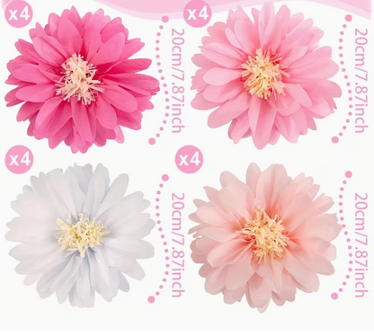 Flores de papel volantín