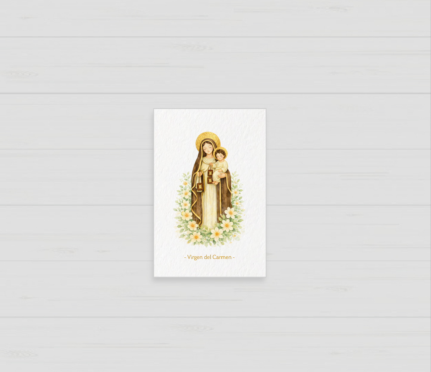 Santito de Bautizo Virgen del Carmen (12 u)