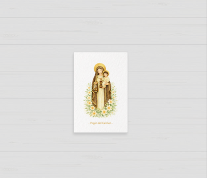 Santito de Bautizo Virgen del Carmen (12 u)