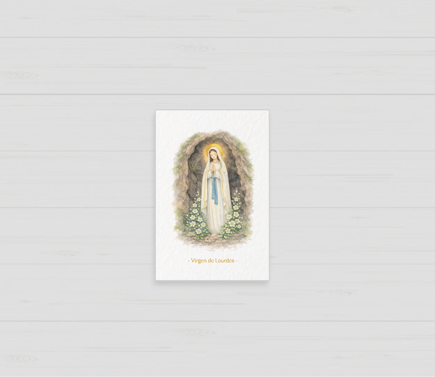 Santito de Bautizo Virgen de Lourdes (12 u)