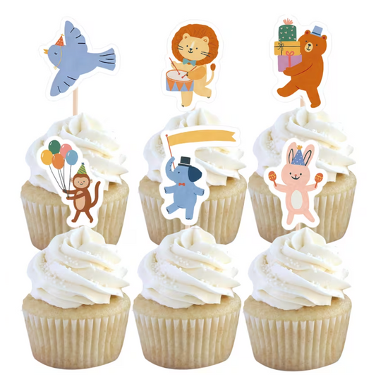Topper animales celebrando