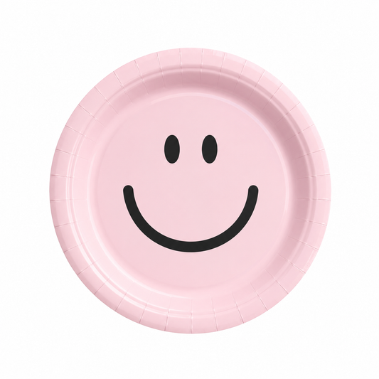 Plato carita feliz rosado