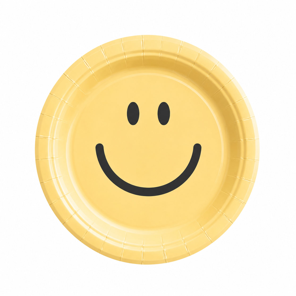 Plato carita feliz amarillo