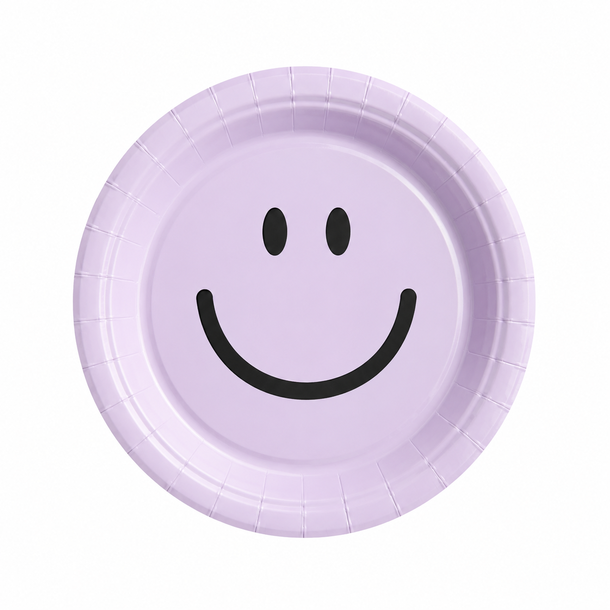 Plato carita feliz lila