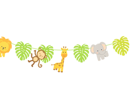 Guirnalda animales de la selva