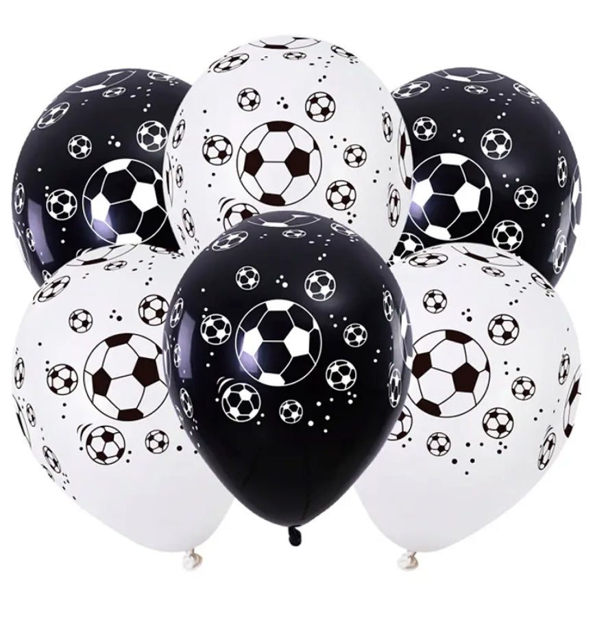 Set globos temática futbol
