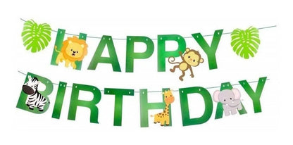 Happy birthday animales de la selva