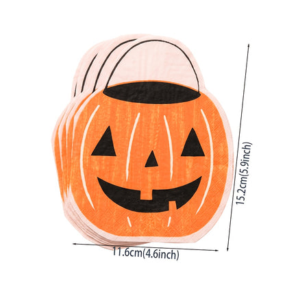 Medidas servilleta calabaza 15,2 x 11,6 cm