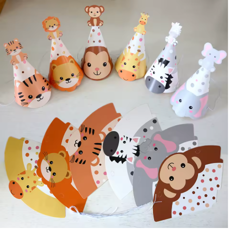 Gorros animales de la selva