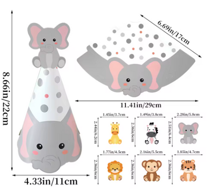 Gorros animales de la selva