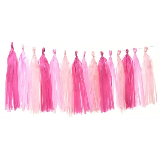 Guirnalda tonos rosados