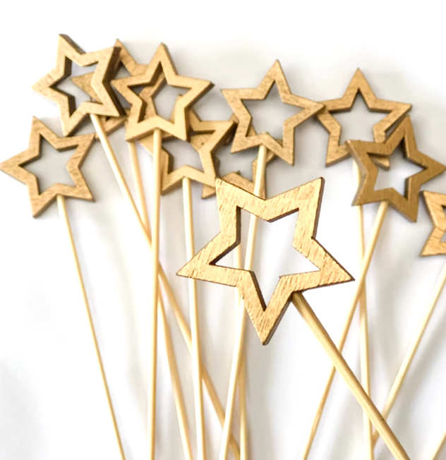 Topper estrella dorada