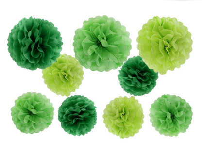 Pompones de papel volantín