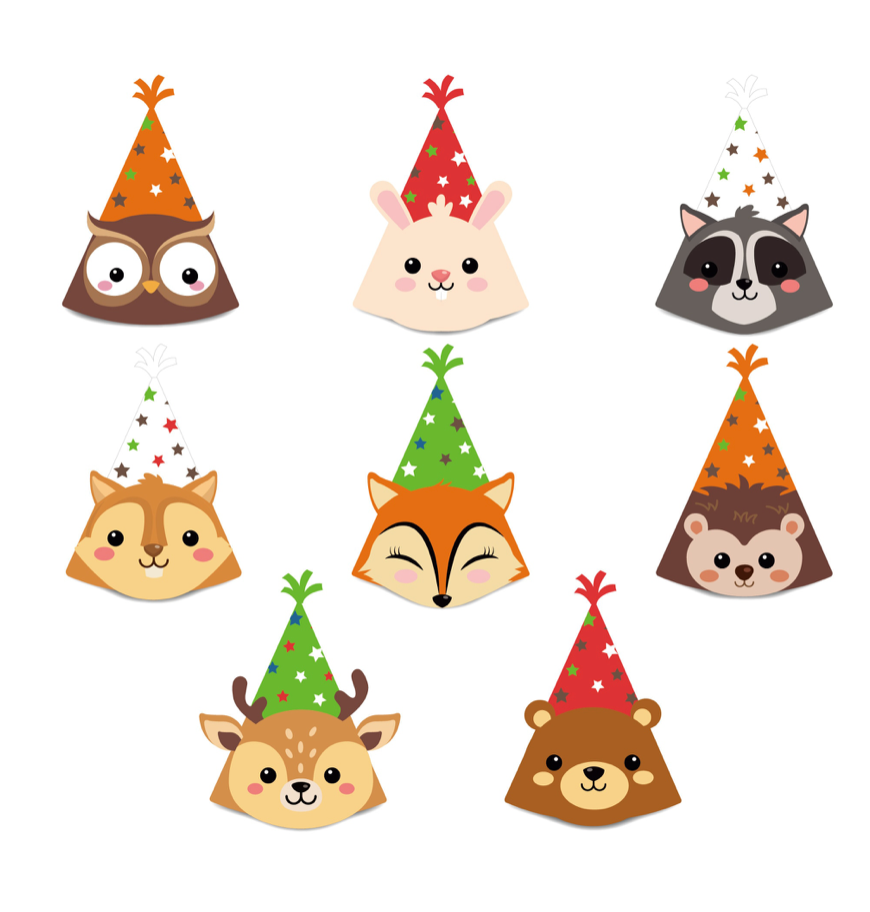 Gorros animales del bosque
