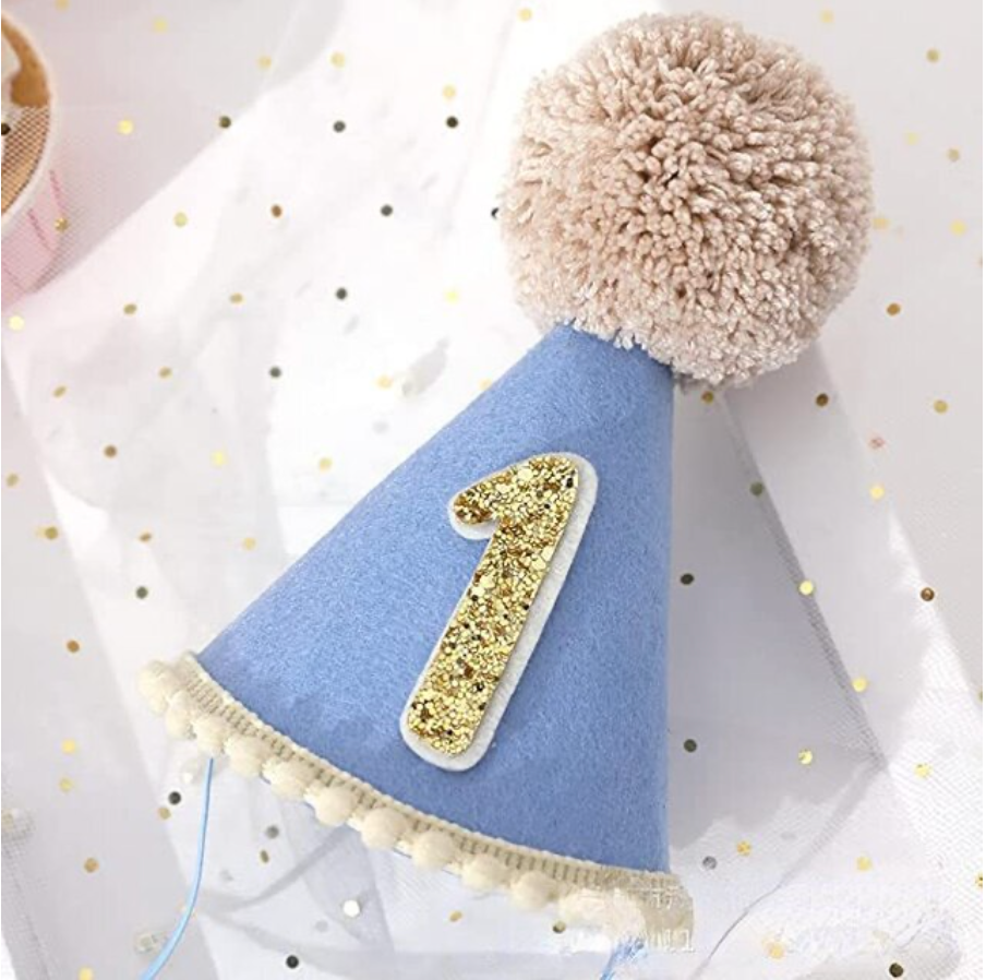 Gorro cumpleaños azul