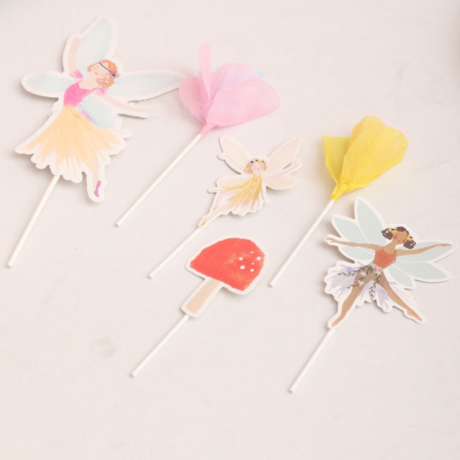 Topper hadas y flores