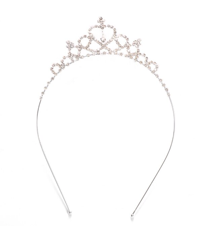 Corona princesa plateada