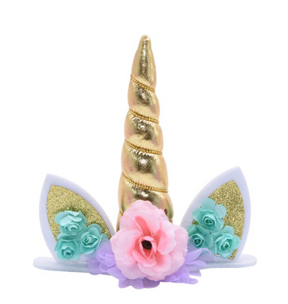 Decoración unicornio torta