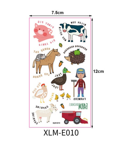 Tatuajes animales de la granja