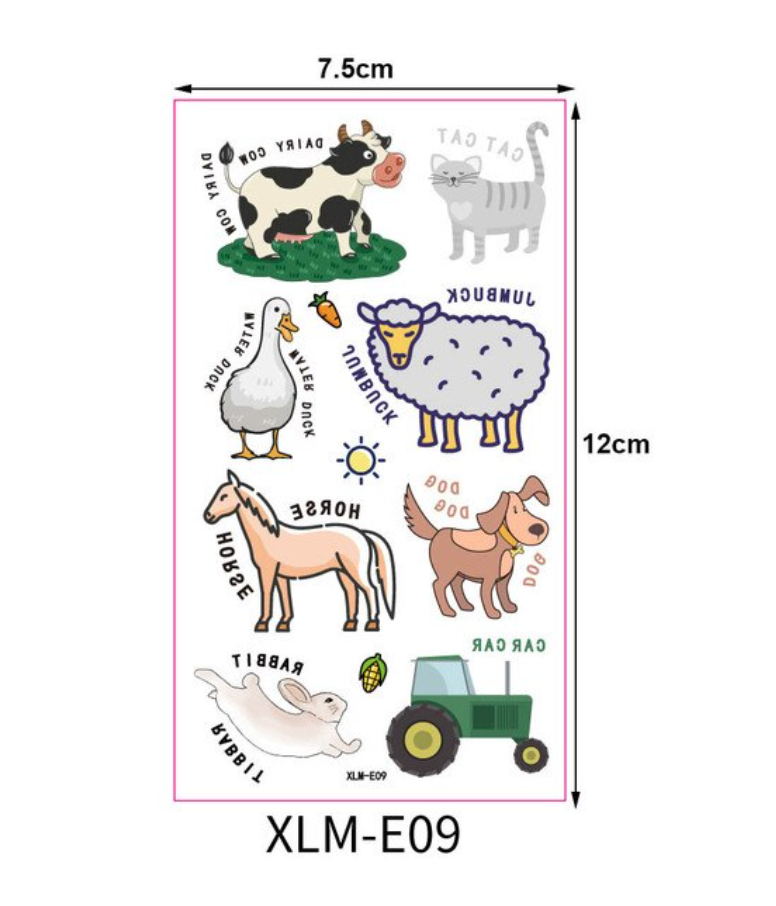 Tatuajes animales de la granja