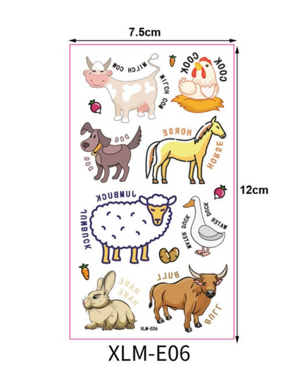 Tatuajes animales de la granja