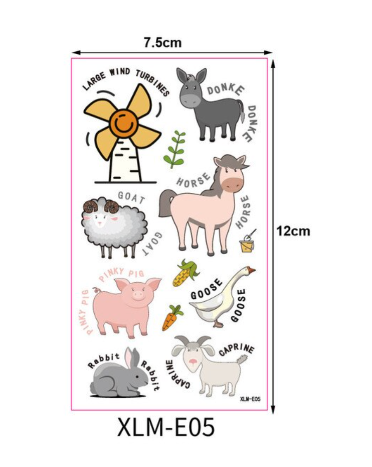 Tatuajes animales de la granja