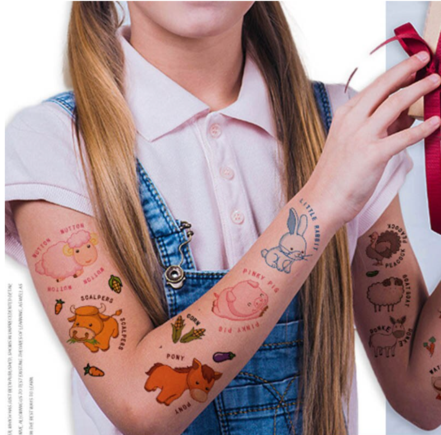 Tatuajes animales de la granja